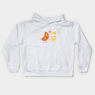 Go together like... Hotdog and Mustard Kids Hoodie